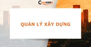 quản lý xây dựng