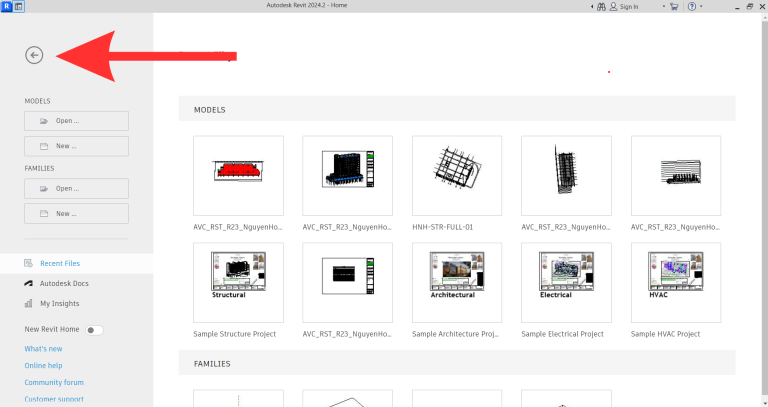 chọn vào dấu mũi tên