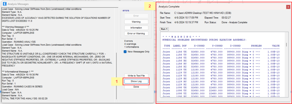 BL03Guide 3 - Hiển thị warning log