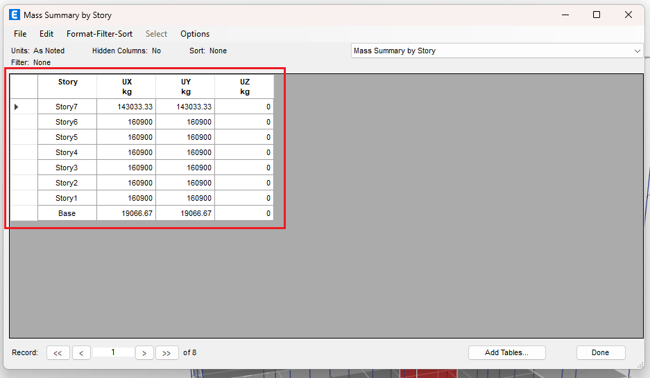 Guide 3 - Mass Summary Result