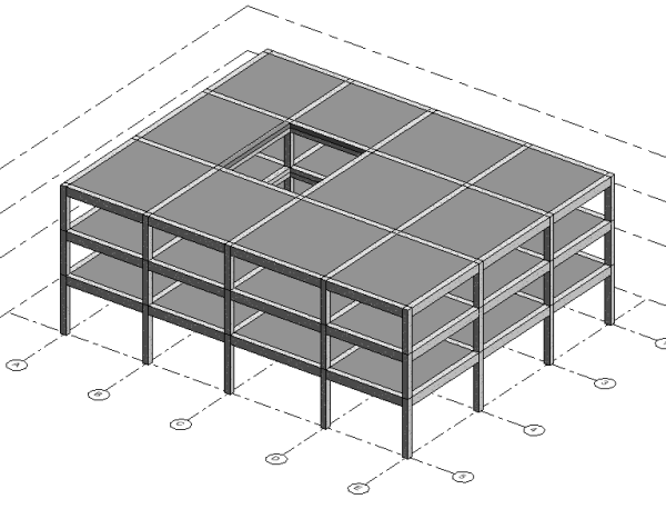 Revit hiển thị Dầm ăn Sàn