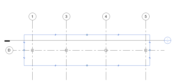 View Detail mặt cắt cột tầng 1