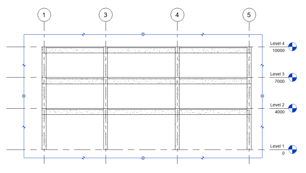 View mặt cắt đứng