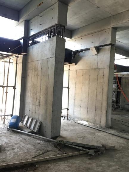 Thi công vách, công trình Vincity Q9 1