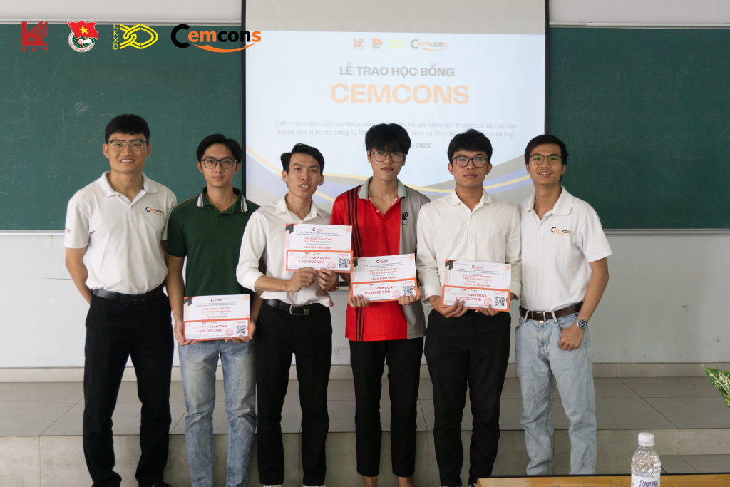 Cemcons trao học bổng cho sinh viên vượt khó học giỏi_Trường Đại học Kiến trúc Tp HCM