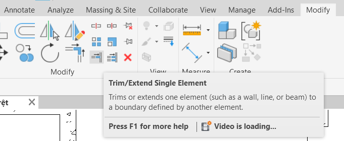 Chọn công cụ Extend