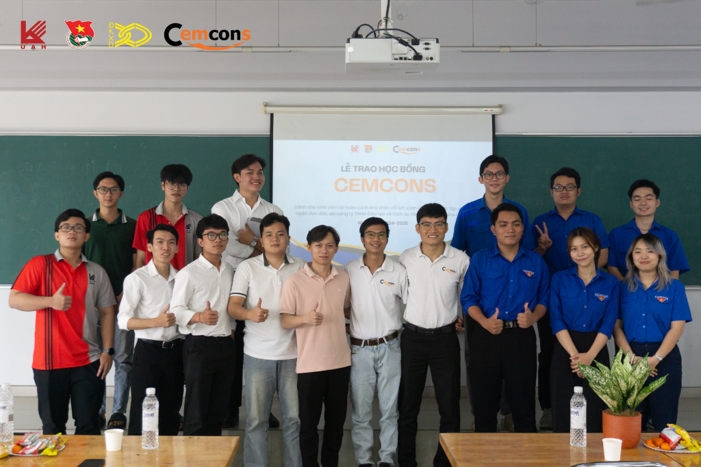 Lễ trao học bổng sinh viên ngành Kỹ thuật Xây Dựng_Khoa Xây Dựng_Đại học Kiến Trúc TP HCM