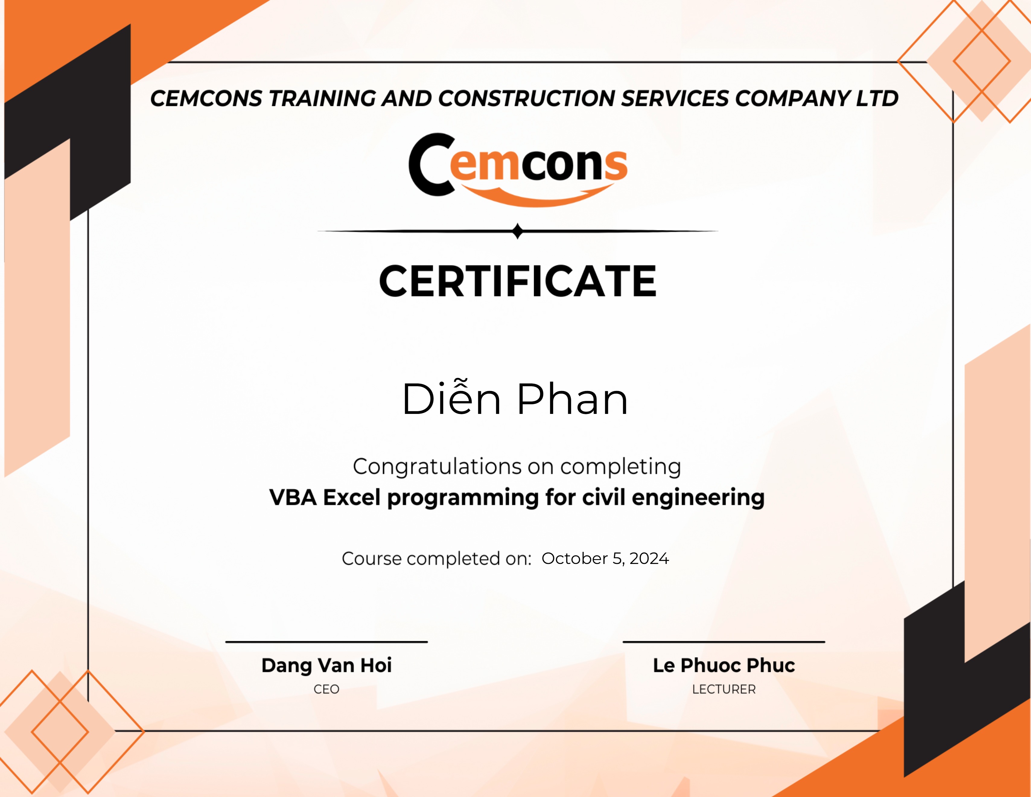 Thực chiến lập trình VBA trong Xây dựng