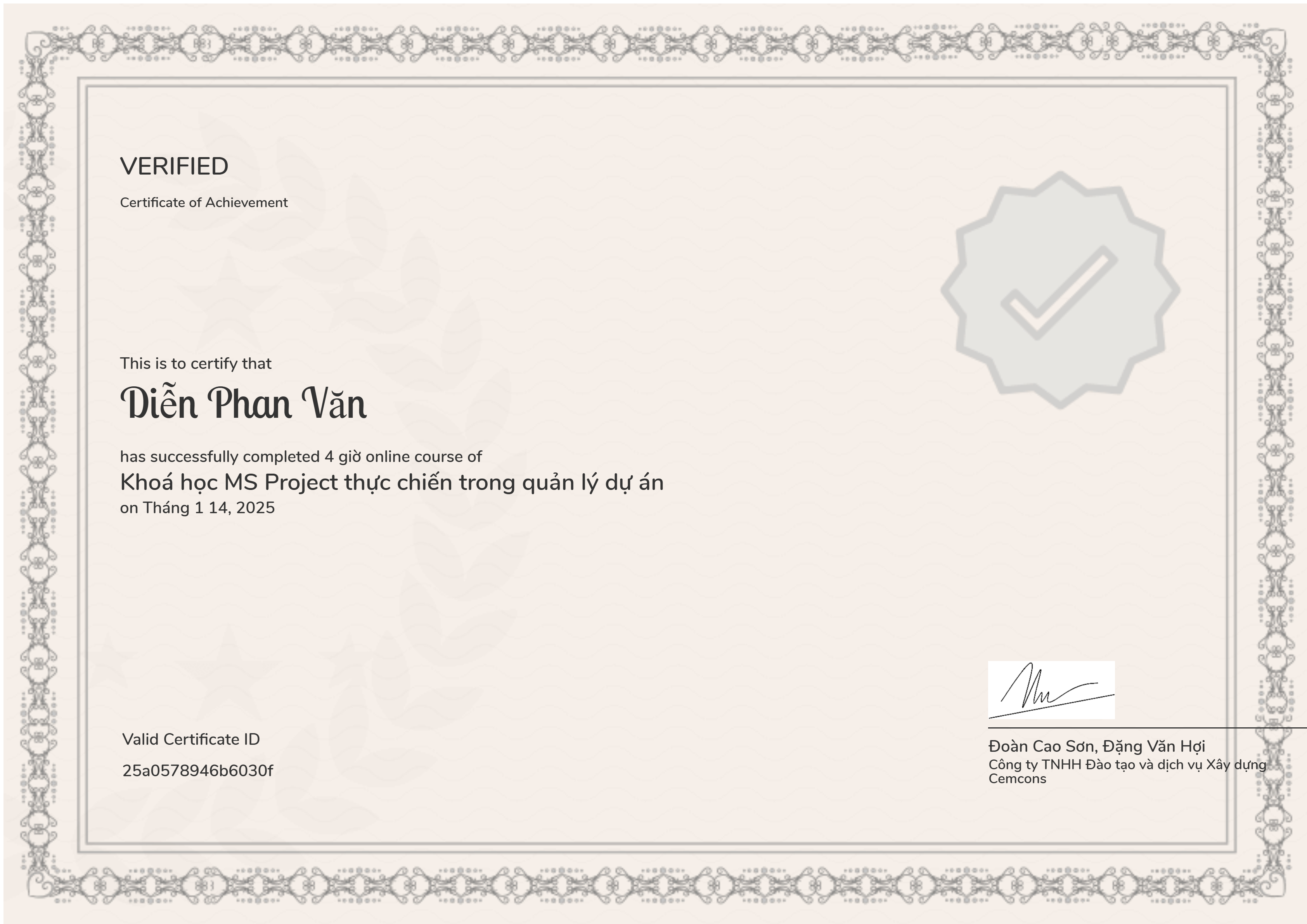 Khoá học MS Project thực chiến trong quản lý dự án